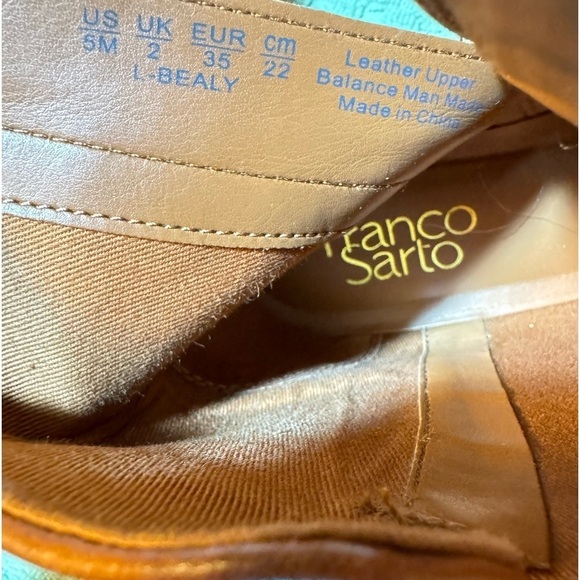 Franco Sarto Bealy Leather Ankle Boots sz 5 M - Picture 9 of 10